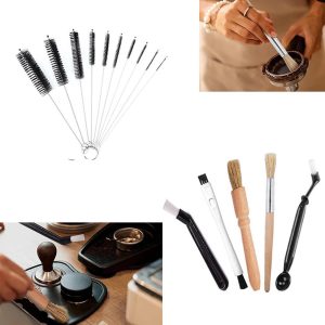 Reinigingsborstel Koffiemachine - 15 stuks - reinigingsborstelset - barista accessoires - barista tools - Reinigingsborstel voor koffiezetapparaat - Reinigingsborstel voor koffieuitloop en melkslang koffiemachine - reinigingsborstel espressomachine