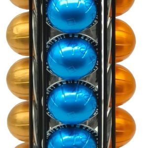 Roterende capsulehouder voor 28 Nespresso Vertuo-capsules, koffiecapsulestandaard, draaibaar pod-rek, geschikt voor Nespresso Vertuoline capsules