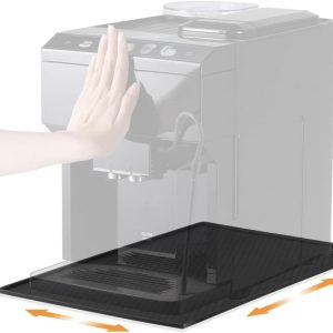 Siliconen mat voor koffiezetapparaat, volautomatische koffiemolen voor De Longhi Magnifica Philips LatteGo, Ninja Airfryer AF400eu, 48 x 30 cm, siliconen onderlegger, gemakkelijk te verplaatsen