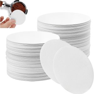 100 stuks papieren koffiefilters, koffiefilter 48 mm, eenvoudig te reinigen en biologisch afbreekbaar, filterbeker voor koffie, ideaal voor koffiezetapparaat, espressomachine en French Press