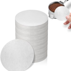 1000 stuks papieren koffiefilters voor espressomachines - 58 mm ongebleekte espresso-filterpapiertjes (Puck Screen) voor filterdragers, geschikt voor espressomachines.