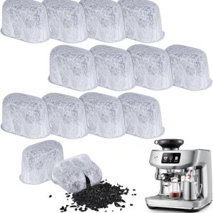 12 stuks waterfilterinzetstukken voor Ninja Luxe Cafe accessoires, waterfilterinzetstukken voor Ninja Luxe Café accessoires, koolstoffilter voor espressomachines en koffiezetapparaten
