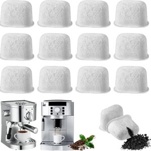 12 stuks waterfilterinzetstukken voor Ninja Luxe Cafe (es601), actieve koolstoffilter, vervangende waterfilterinzetstukken, espressomachines voor Ninja volautomatische koffiemachine