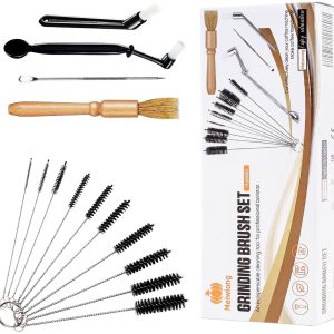 14 stuks koffiemolen, borstel, reiniging, espresso, Clean Burr, professionele espressomachine, stofvrij multifunctioneel barista-gereedschap