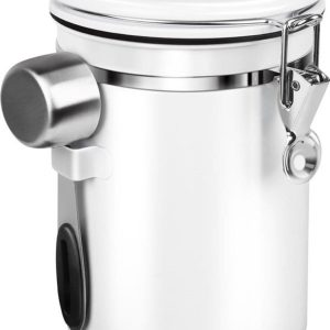 18 luchtdichte-koffieblik-Luchtdicht-koffiereservoir-van-roestvrij-staal-voor-bonen-en-thee-(wit) koffiepads bewaarbus