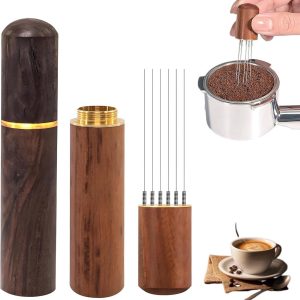2 stuks, espressomachine met 6 fijne naalden van 0,4 mm, espresso-koffiemixer, barista-accessoires, gereedschap, koffieaccessoires voor barista, geroerde espressokoffie