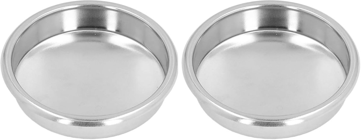 2 stuks terugspoelfilter 58 mm, roestvrij staal, halfautomatische machine, koffiefilter, espressomachine, vervangende - ShopVlot