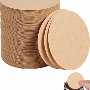 200 stuks koffiefilterpapier, 58 mm, filter voor koffiezetapparaat, ronde wegwerpfilter, filter voor koffiezetapparaat, compatibel met espressomachines