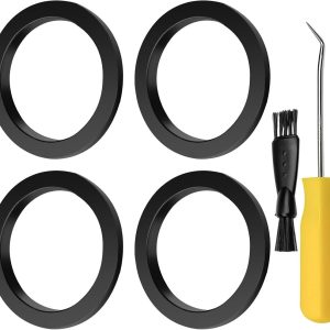 4 stuks zwarte siliconen afdichting, compatibel met Ninja ES601, brouwkop voor espressomachine, voedselveilige zwarte - ShopVlot