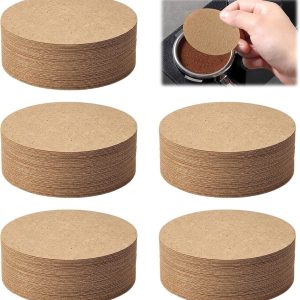 500 Stuks Ongebleekt Ronde Koffiefilterpapier van 64mm | Duurzaam, Geschikt voor Koffiezetapparaten en Espressomachines, Ideaal voor Thuisgebruik