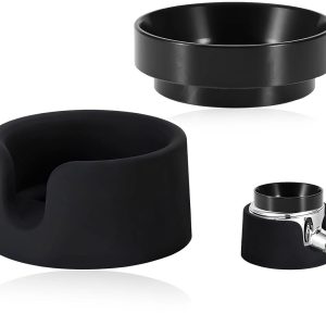 51 mm magnetische zeefhouder trechter voor espressomachine met tamperbasis - Barista accessoireset voor perfecte koffie, espresso en cappuccino