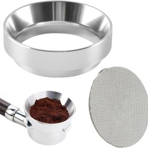 51 mm, zeefhouder, trechter, 51 mm, voor magneetgrepen en filters, 51 mm meettrechter van aluminiumlegering, espresso-accessoires