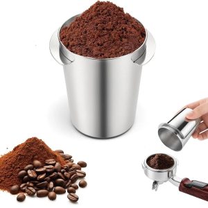 53 mm espresso doseerbeker, espressomachine, koffiezeefhouder, roestvrijstalen koffiemaatbeker, geschikt voor koffieliefhebbers thuis en barista's in cafés