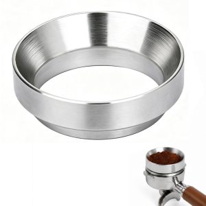 54mm Doseertrechter met ringhandvat, voor espressoportafilter, zilver