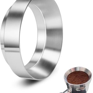 58 mm koffiedoseerring, koffiedosering, trechter van aluminiumlegering, trechter van aluminiumlegering met magneet, voor koffie, winkel, thee met melk, restaurant (zilver)