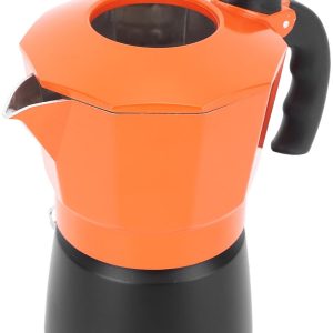 6-kops Mokapot Italiaanse Kookplaat Espressomachine Aluminium met Dubbel Ventielsysteem voor Gas-elektrische Inductiekookplaten - Snel en Gelijkmatig Koffie Zetten voor Thuiskantoor Kamperen