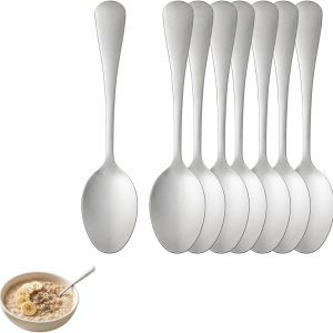 8 stuks, 14 cm roestvrij staal, koffielepels, espressolepelset, kleine dessertlepel, spiegelgepolijst, vaatwasmachinebestendig, restaurants, cafés en keukens, roestvrij en duurzaam