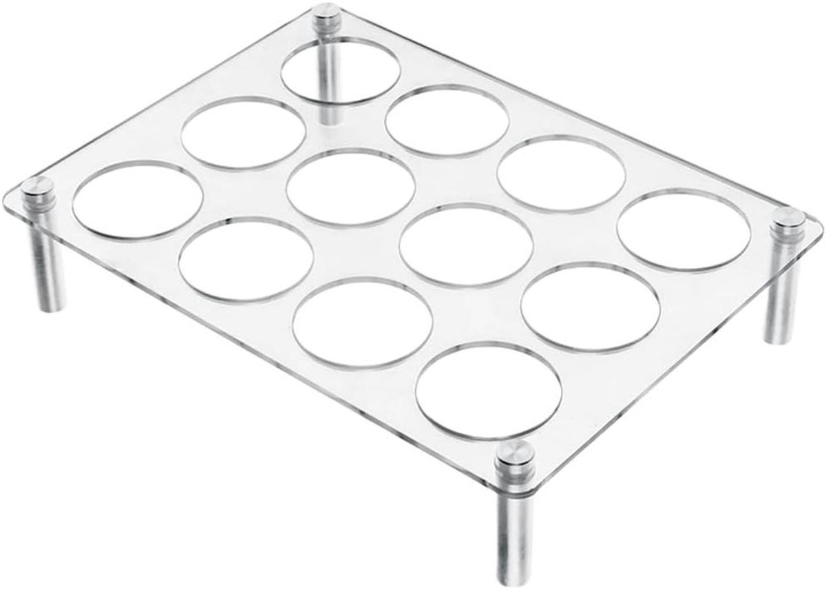 Acryl Capsulehouder - Koffiecup Organizer - Keuken Organiseren - Ruimtebesparend Ontwerp - 12 Capsules - Transparant