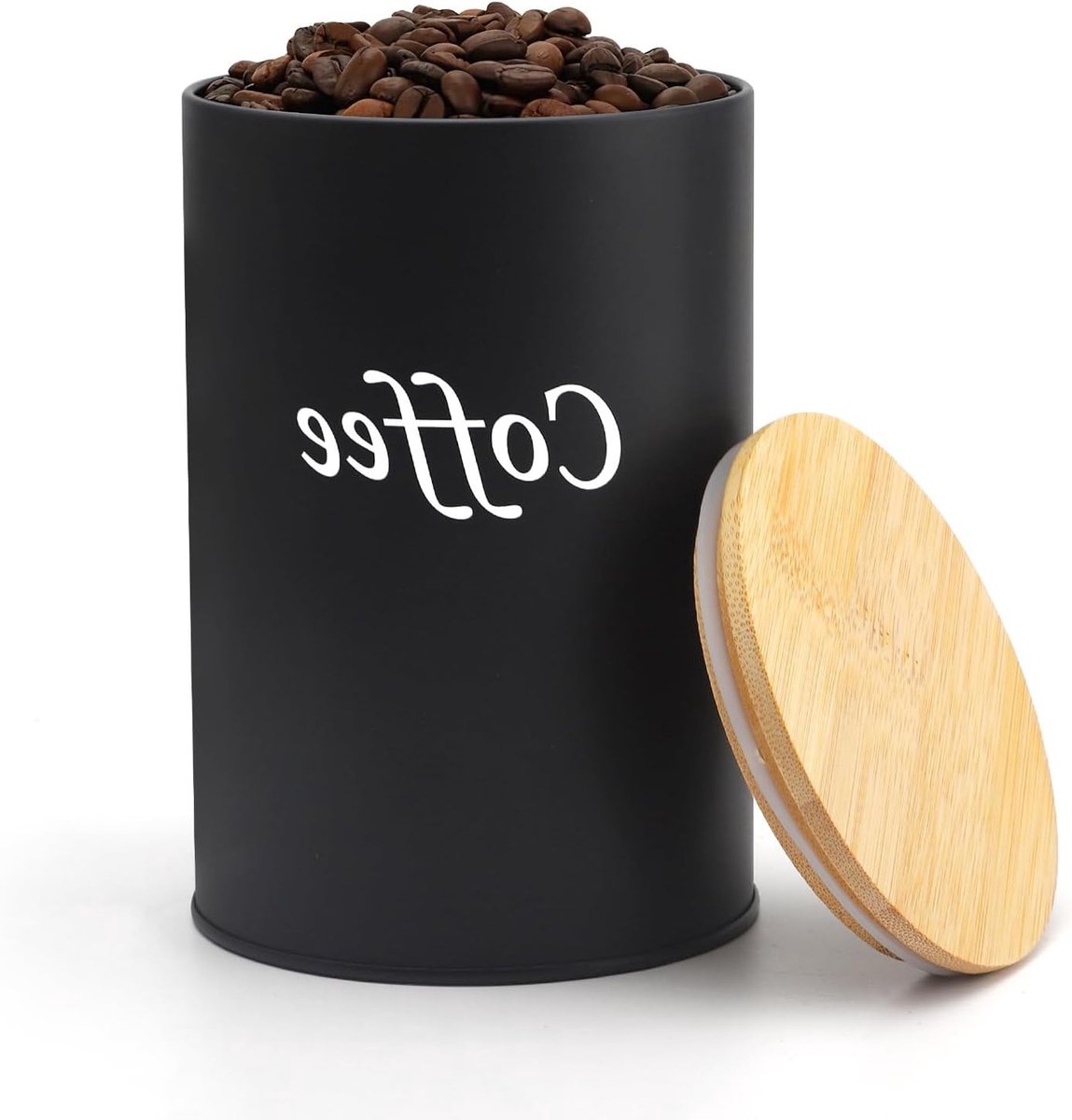 Airtight Koffiehouder van 500ml voor Koffiebonen en Koffiecapsules - Ideaal voor Versheid en Opslag van Gemalen Koffie en Koffiepads