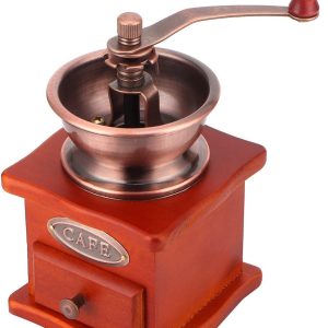 Allecto - Handmatige koffiemolen - Mini koffiebonenmolen - Ergonomisch ontwerp - Roestvrij staal - Koffiebonenmolen - Handmatig slijpen - Geschikt ...