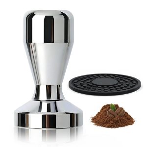 Allecto - Koffiestamper 51 mm - Essentieel barista-gereedschap - Roestvrij staal mat - Perfecte espresso - Compatibel met espressomachines - Profes...