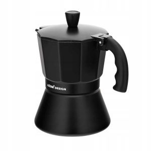 Altom Design Aluminium Koffiezetter Zwart 3 Kopjes 150ml