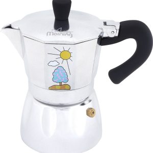 Any Morning - Hes-3 Percolator - Italiaanse espressomachine - mokkapot voor elke gelegenheid - 3 kopjes - 120 ml