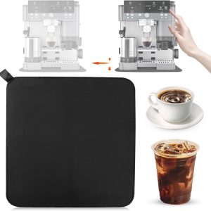 Automatische afvoermat 32 x 32 cm voor espressomachines, absorberende droogmat voor keuken en tafelgerei
