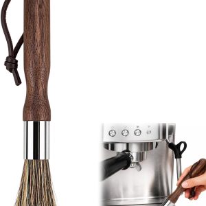 Barista koffieborstel voor portafilter, koffiemolen en espressomachine