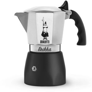 Bialetti Brikka Revolution 4 Kops - Espressopot met Crema - Aluminium Mokapot - Authentieke Italiaanse Koffie