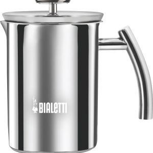 Bialetti Cappuccinatore Induction Melkopschuimer 330 ml - RVS Melkopschuimer voor Inductie - Handmatige Melkopschuimer - Voor Cappuccino & Latte Macchiato