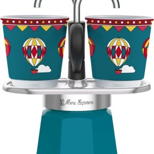 Bialetti Mini Express Winter Wonderland 2 Kops - Espressomaker - Inclusief 2 Espressokopjes - Limited Edition