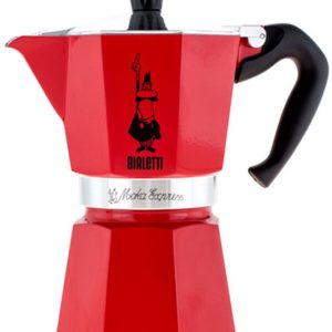 Bialetti Moka Express 6 Kops Rood - Espressopot - Aluminium - 270 ml