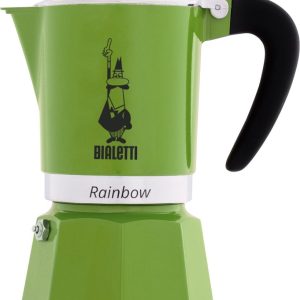Bialetti Rainbow Groen 3 Kops - Espressopot - Aluminium - 130 ml