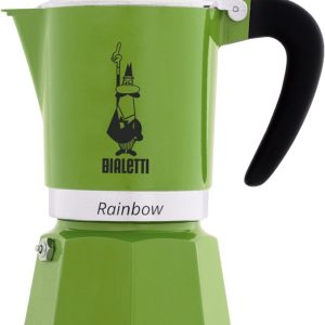 Bialetti Rainbow Groen 6 Kops - Espressopot - Aluminium - 270 ml