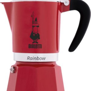 Bialetti Rainbow Rood Percolator - 300 ml - 6 kops - Italiaanse Espresso Maker