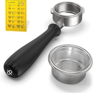 Bodemloze portafilter 58 mm - Italiaanse portafilter voor espressomachines met 3 kopjes mand