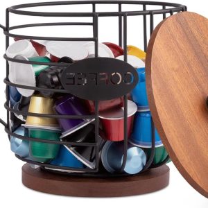Capsulehouder Nespresso - opbergdoos voor Nespresso Vertuoline capsules - zwart. capsulehouder nespresso
