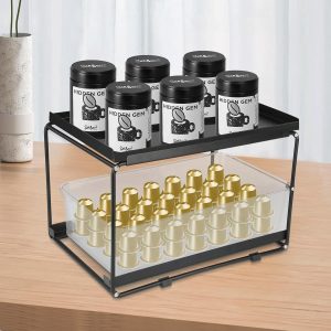 Capsulehouder lade voor Tassimo koffiecapsulelade Tassimo houder voor koffiezetapparaat met capsuleorganizer (zwart)