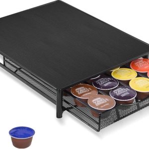 Capsulehouder nespresso lades opbergbox voor Dolce Gusto cups - geschikt voor 24 koffiecups - zwart capsulehouder nespresso