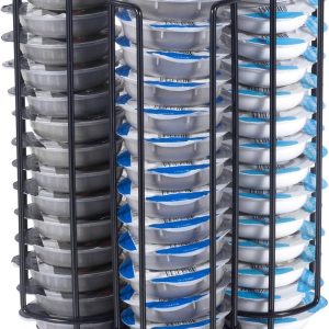 Capsulehouder voor Koffiecapsules, Dispenser voor Tassimo Capsules, Draaiende Organizer voor Koffiekoppen met Antislip Basis, Ideaal voor Koffieopslag en -organisatie
