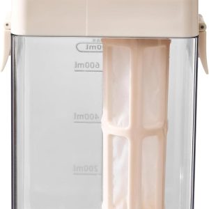 Cold Brew Koffiezetter 700 ml - Cold Brew Maker met Fijnmazig Filter - Koffiekan voor IJskoffie, Cold Brew Koffie, IJsthee, Infused Water - Wit