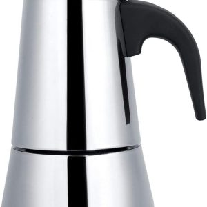 Dailygoods- Espressomachine roestvrij staal - Koffiezetapparaat inductie - Mokka-koffiezetapparaat - Geschikt voor alle warmtebronnen - Inhoud 450 ml