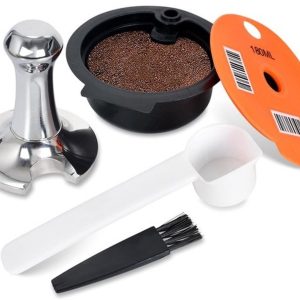 Dailygoods - Herbruikbare koffiecapsule, navulbare koffiepads, 180 ml, herbruikbare koffiefilter, 51 mm, compatibel met Bosch Tassimo koffiezetapparaat, Koffie Accessoires