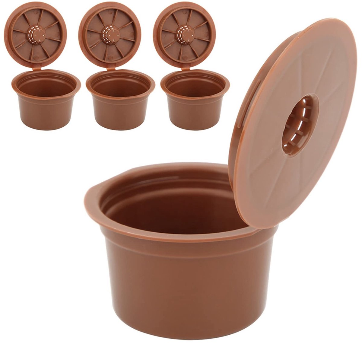 Dailygoods- Koffiecapsule Herbruikbaar - 3 Stuks - Kosteneffectief - Vervangende Accessoires - Duurzaam - Geschikt voor Caffitaly - Koffiepad