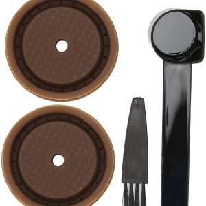 Dailygoods- Koffiecapsuledeksel Herbruikbaar - Silicagel - Perfecte Compatibiliteit - Koffiepads 40/150/230/414 ml - Verbeter uw Koffie - Veerkrachtig Deksel - Koffiecapsule
