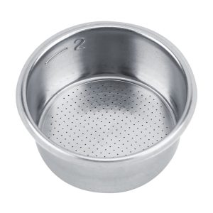 Dailygoods- Koffiefilter Roestvrij Staal - Portafilter Zeef - Accessoire Espressomachine - Draagbaar - Duurzaam - Hoogte 2,5 cm - Filtermand