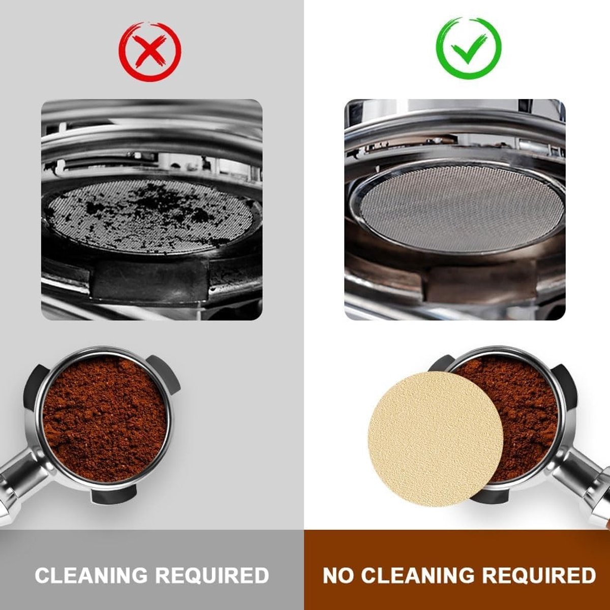Dailygoods- Koffiefilterpapier 400 stuks - Rond 58 mm - Vervanging micropapierfilters - Koffiefilterhouder - Milieuvriendelijk - Geschikt voor koffiezetapparaat/espressomachine - Koffiefilters