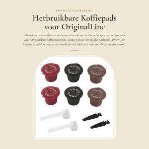 Dailygoods- Koffiepads Herbruikbaar - Navulbare Koffiecapsules - Milieuvriendelijk - Lichtgewicht - Roestvrij Staal - BPA-vrij