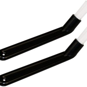 Dailygoods- Reinigingsborstel Hoge Kwaliteit - Koffiemachine/Espressomachine - Nylon Borstels - Handvat van Kunststof - 2 Stuks - Afgeschuinde Kopvorm - Koffieborstel
